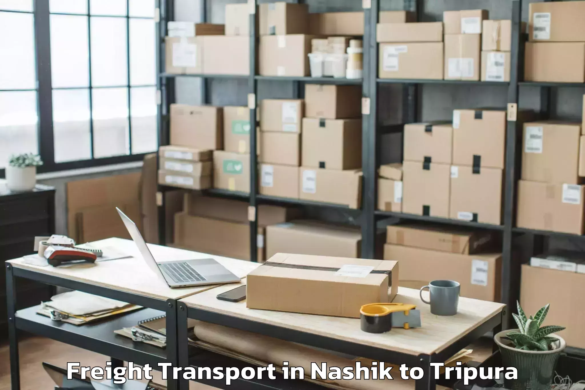 Leading Nashik to Teliamura Freight Transport Provider